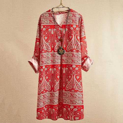 Robe tunique avec imprimé paisley - SHEIN - Modalova