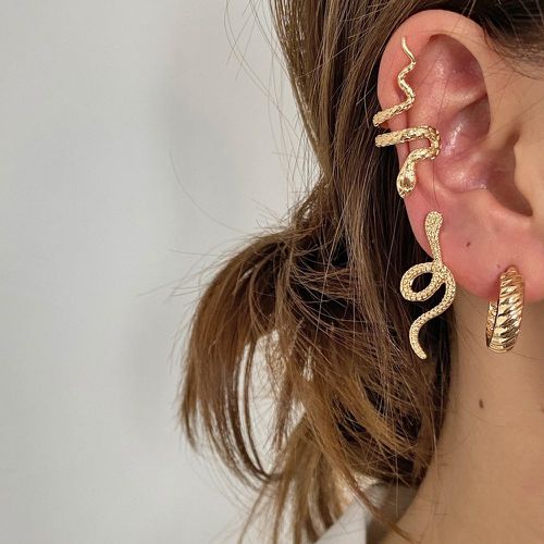 Pièces Boucles d'oreilles design serpent - SHEIN - Modalova