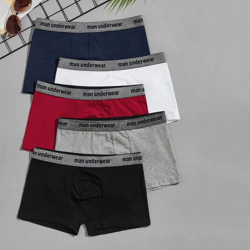 Pièces Boxer avec motif lettre - SHEIN - Modalova