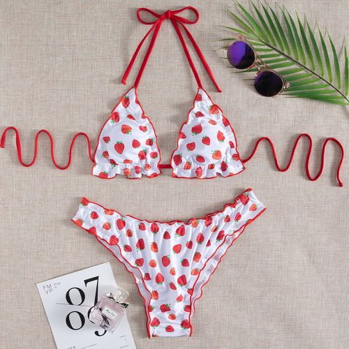 Bikini avec imprimé fraise - SHEIN - Modalova