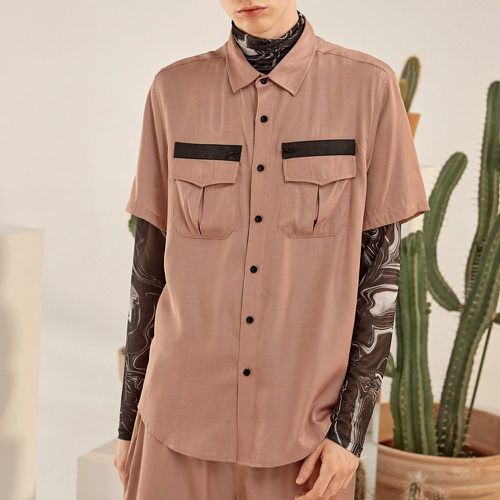 Chemise avec zip et poche(sans t-shirt) - SHEIN - Modalova