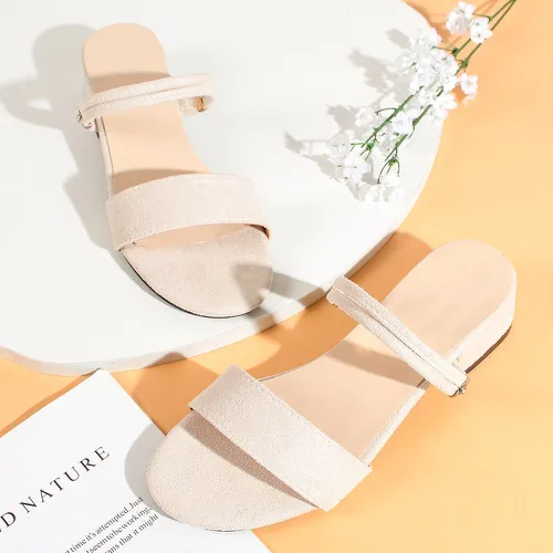 Sandales à talons épais minimaliste double sens - SHEIN - Modalova
