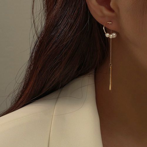 Boucles d'oreilles avec fausses perles - SHEIN - Modalova