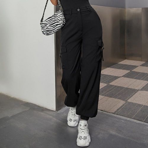 Pantalon avec poches et boucle - SHEIN - Modalova