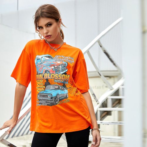 T-shirt avec motif voiture - SHEIN - Modalova