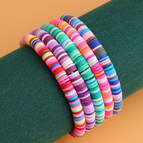 Pièces Bracelet avec blocs de couleurs - SHEIN - Modalova