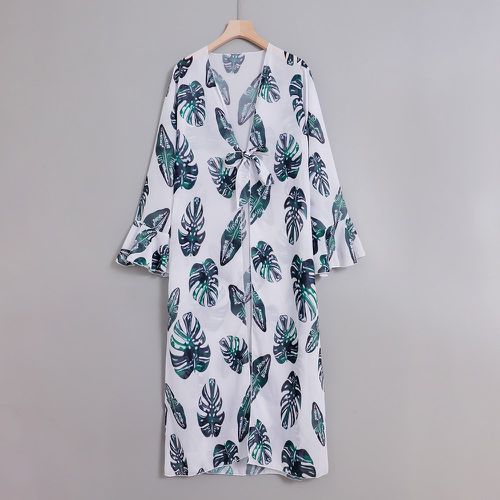 Kimono à imprimé tropical aléatoire - SHEIN - Modalova