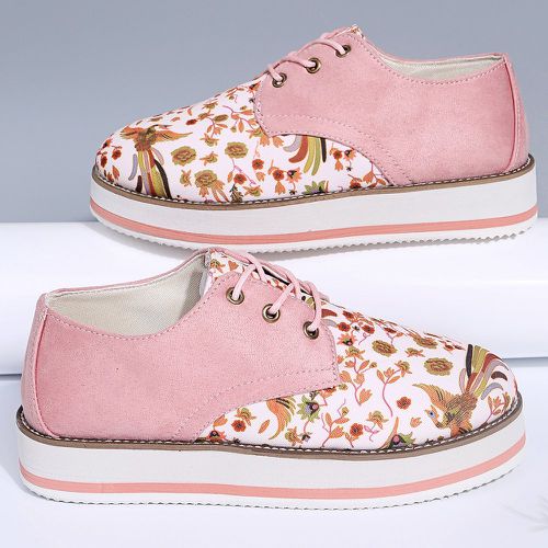 Chaussures en oxford fleuries à lacets - SHEIN - Modalova