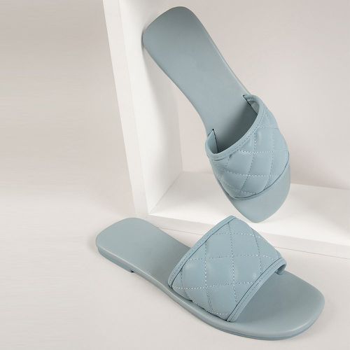 Sandales en similicuir matelassées glissantes - SHEIN - Modalova