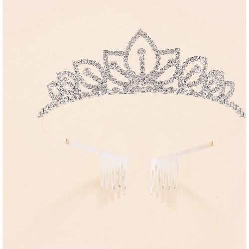 Accessoire de cheveux design couronne avec strass - SHEIN - Modalova