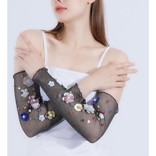 Manches de bras de décoration florale et strass - SHEIN - Modalova