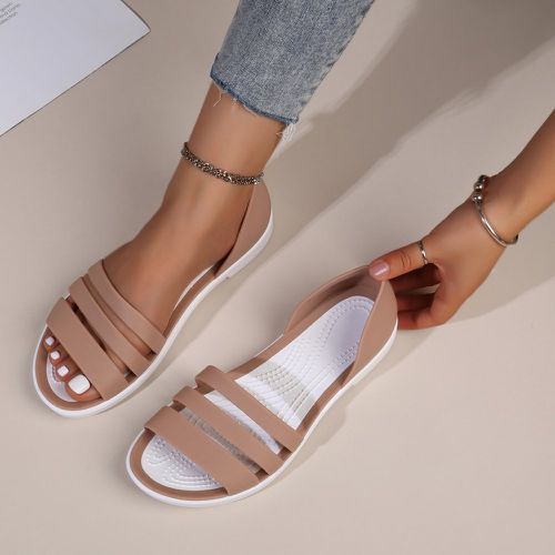 Sandales minimaliste à bout ouvert - SHEIN - Modalova