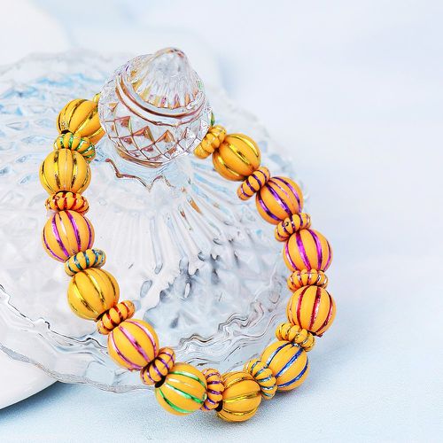 Bracelet perlé design citrouille - SHEIN - Modalova