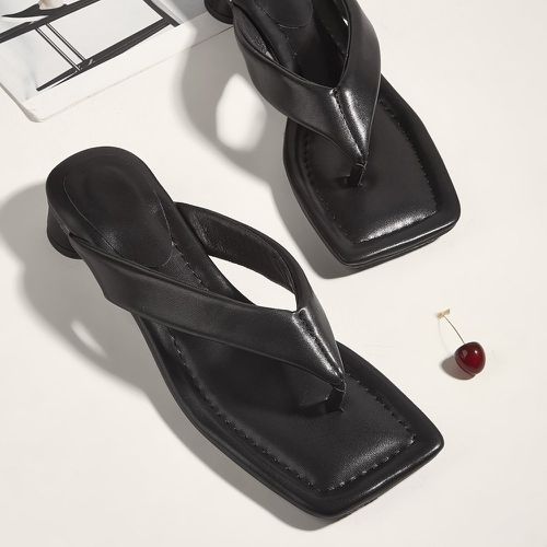 Sandales avec entre-doigt minimaliste épais talon - SHEIN - Modalova