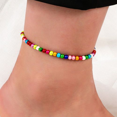 Bracelet de cheville avec perles rondes - SHEIN - Modalova