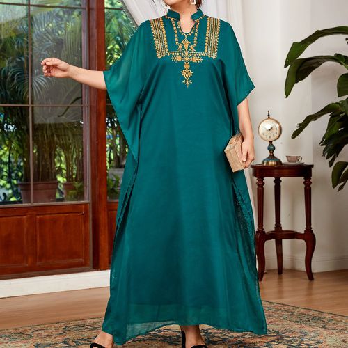 Robe tunique longue à imprimé baroque - SHEIN - Modalova