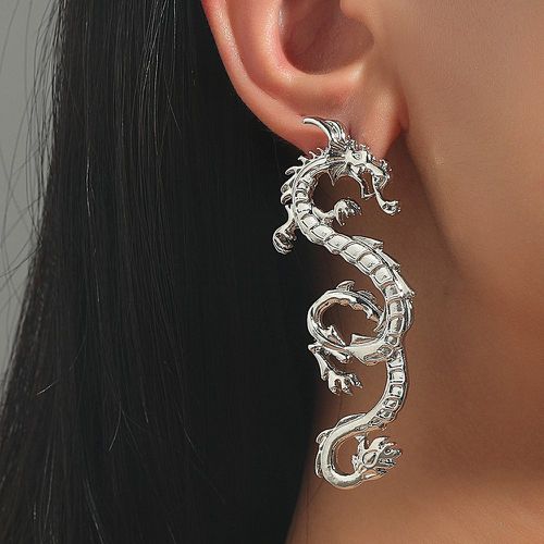 Boucles d'oreilles à design dragon chinois - SHEIN - Modalova
