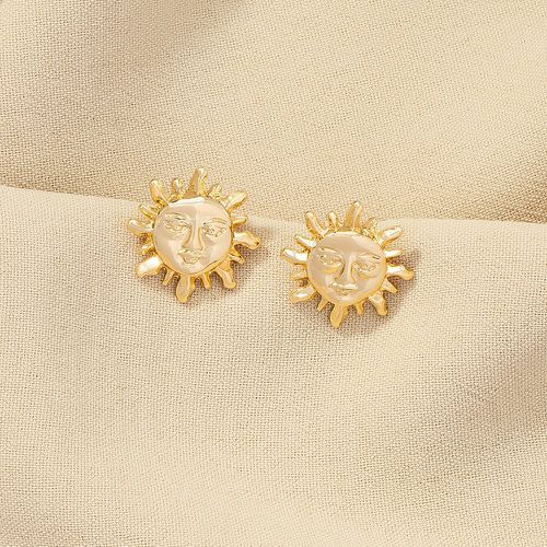 Boucles d'oreilles design soleil - SHEIN - Modalova
