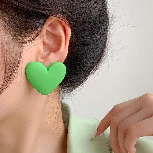 Clous d'oreilles design cœur - SHEIN - Modalova