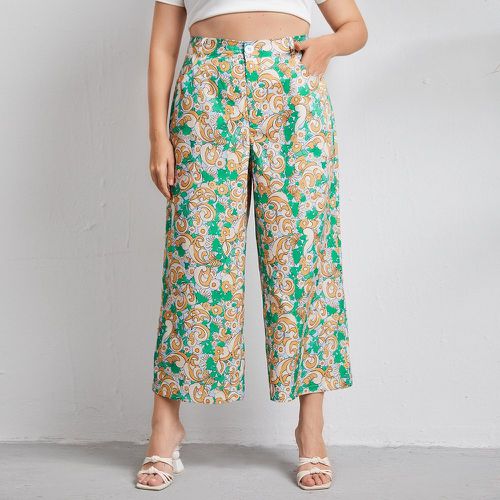 Pantalon ample & à imprimé floral - SHEIN - Modalova