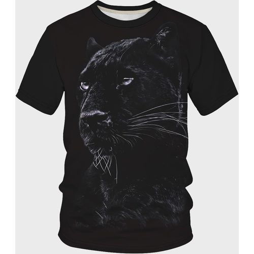 Homme T-shirt léopard 3D - SHEIN - Modalova