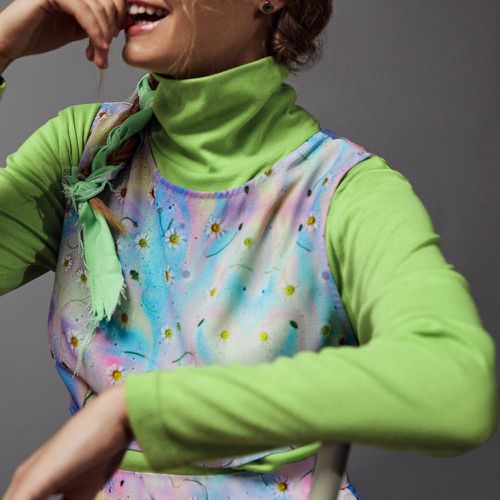 Top sans manches à imprimé floral tie dye (sans t-shirt) - SHEIN - Modalova