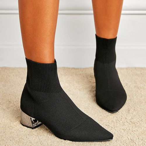 Bottes chaussettes minimaliste à bout pointu - SHEIN - Modalova