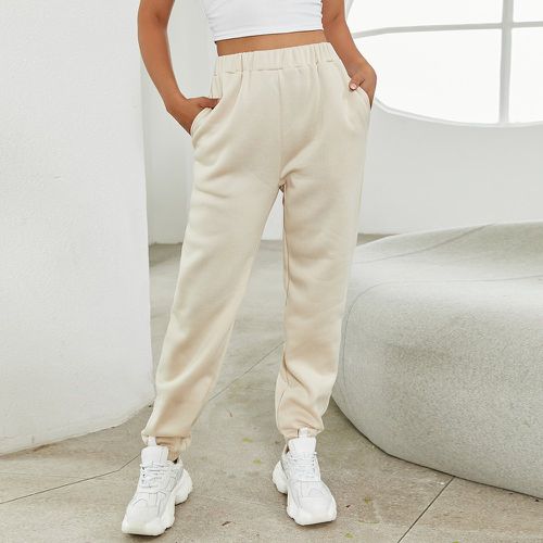Pantalon de survêtement à poche taille élastique - SHEIN - Modalova