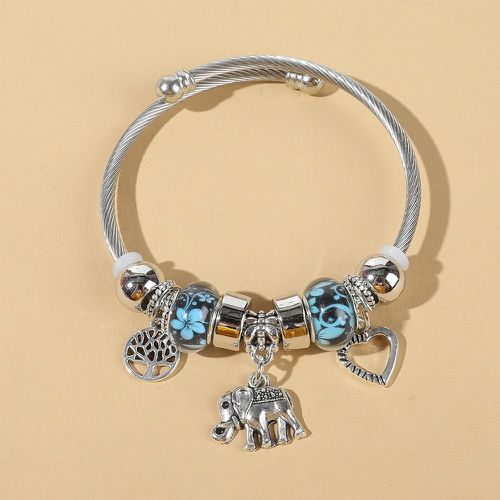 Bracelet à détail d'éléphant perlé - SHEIN - Modalova