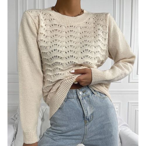 Pull en maille col rond - SHEIN - Modalova