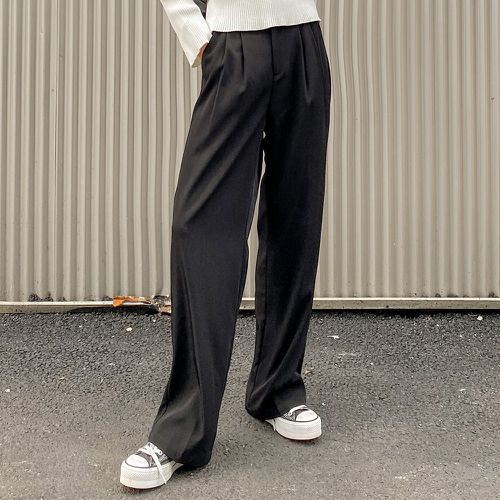 Pantalon tailleur unicolore plissé - SHEIN - Modalova