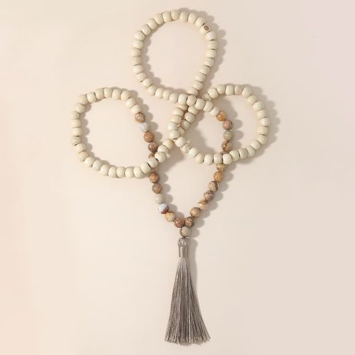 Collier à franges pendentif de perles - SHEIN - Modalova