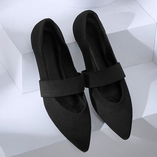 Chaussures plates minimaliste en tricot à bout pointu - SHEIN - Modalova