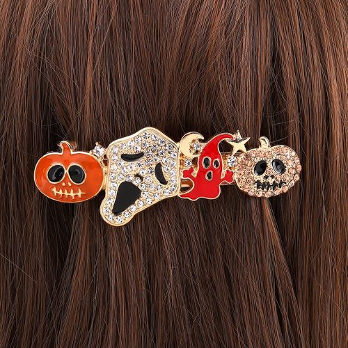 Épingle à cheveux avec citrouille et squelette d'Halloween - SHEIN - Modalova
