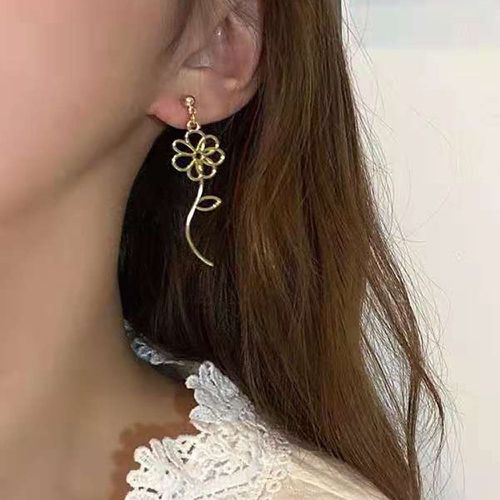 Pendants d'oreilles à fleur - SHEIN - Modalova