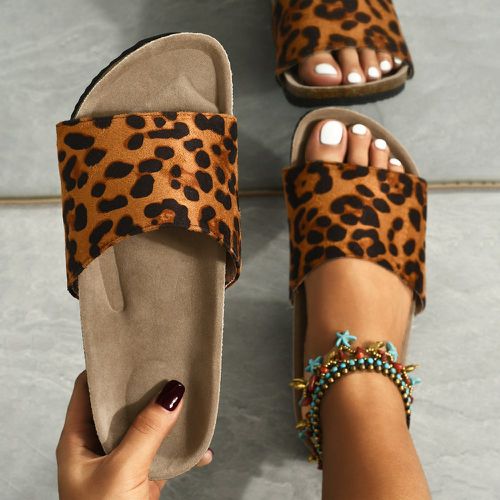 Sandales à boucles léopard bande - SHEIN - Modalova