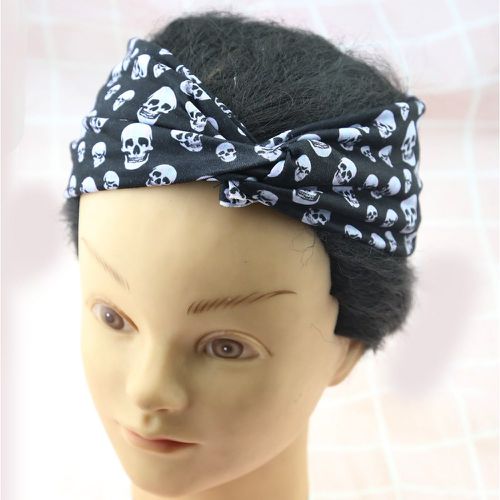 Bandeau pour cheveux à imprimé crâne - SHEIN - Modalova
