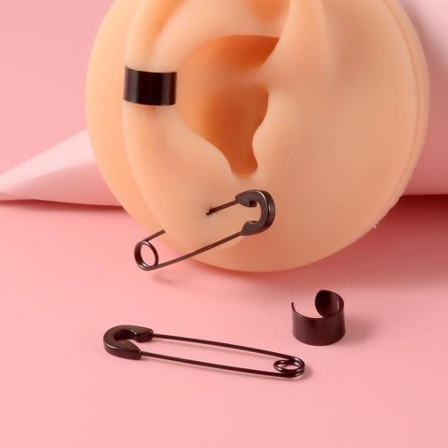 Paires Boucles d'oreilles design épingle de sûreté - SHEIN - Modalova