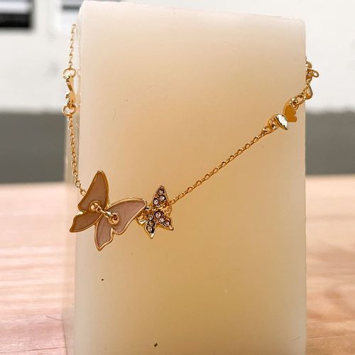Bracelet en chaîne à détail papillon - SHEIN - Modalova
