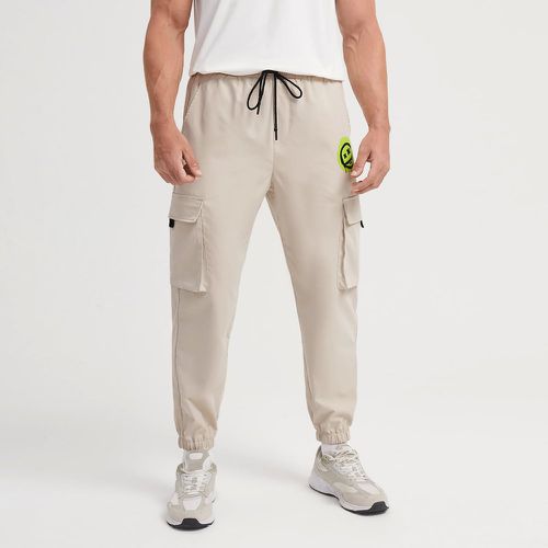 Pantalon de jogging dessin animé poche à rabat à cordon - SHEIN - Modalova