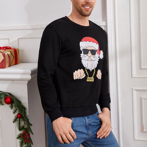 Sweat-shirt père Noël à imprimé - SHEIN - Modalova