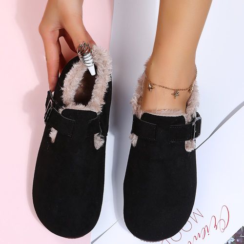 Chaussures plates minimaliste en peluche - SHEIN - Modalova