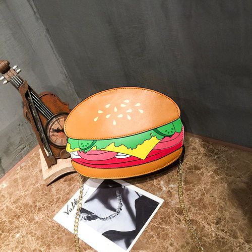 Sac fantaisie à design hamburger à chaîne - SHEIN - Modalova