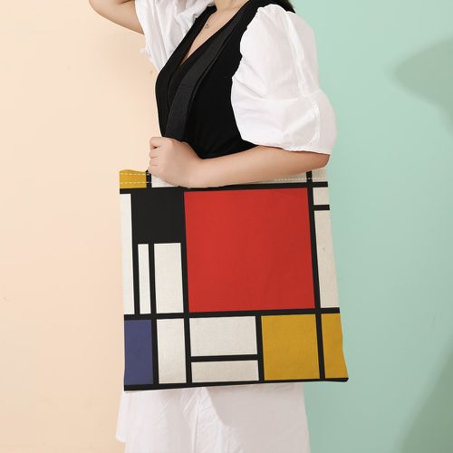 Cabas géométrique à blocs de couleurs - SHEIN - Modalova