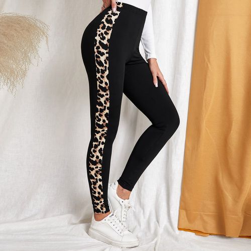 Legging léopard bande latérale - SHEIN - Modalova