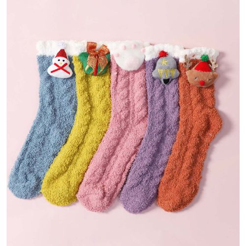Paires Chaussettes Noël à détail bonhomme de neige - SHEIN - Modalova