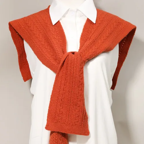 Écharpe châle unicolore en tricot - SHEIN - Modalova