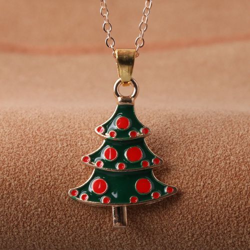 Collier à pendentif arbre de Noël - SHEIN - Modalova