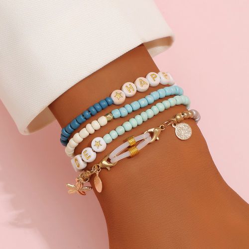 Bracelet perlé aléatoire - SHEIN - Modalova