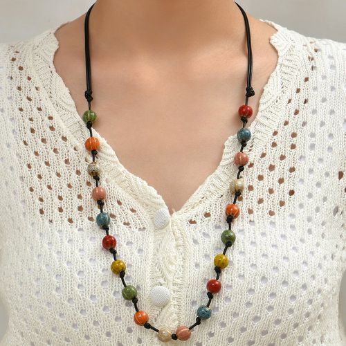 Collier céramique à perles - SHEIN - Modalova